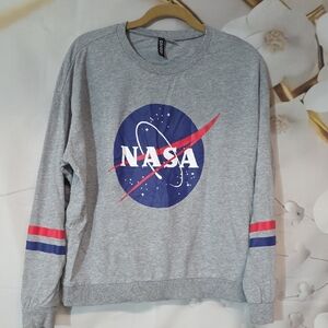 H&M Gray NASA Crewneck Sweater